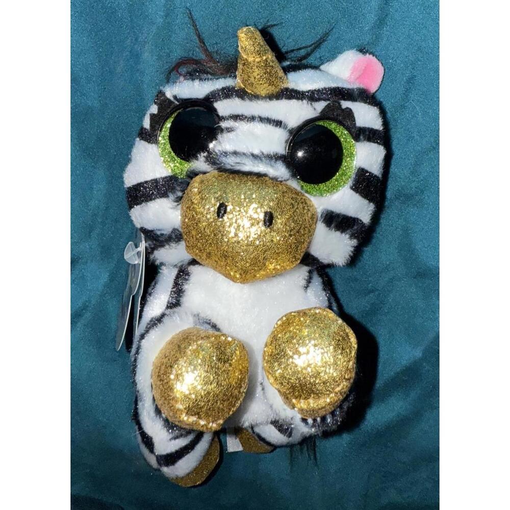 Coco Surprise Plush Zebra 'Rainbow' Stuffed Animal Toy, New With Tags